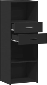 vidaXL Ντουλάπι Μαύρο 45x42,5x124 εκ. από Επεξεργασμένο Ξύλο