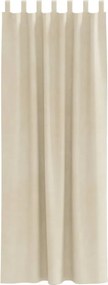 vidaXL Κουρτίνες συσκότισης 2 pcs Κρεμ 140 x 225 cm Βελούδο