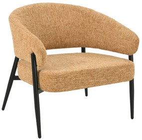 Πολυθρόνα Moritz 01-3572 73x72x75cm Black-Mustard