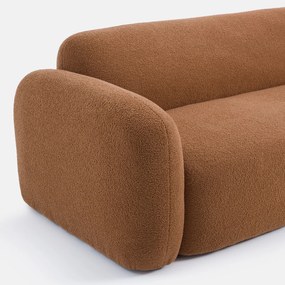 Καναπές τριθέσιος, με παχύ μπουκλέ ύφασμα, Danilo