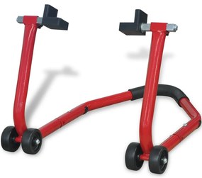 vidaXL Paddock Stand Πίσω Τροχού Μοτοσυκλέτας Κόκκινο