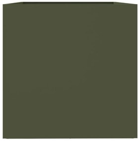 Ζαρντινιέρα Λαδί 62x47x46 εκ. από Χάλυβα Ψυχρής Έλασης - Πράσινο
