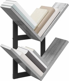 vidaXL Ράφι Τοίχου Γκρι Sonoma 43 x 15 x 47 εκ