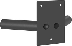 vidaXL Στήριγμα Σημαίας Μαύρο 11,5 x 7,5 x 0,2 εκ. Ατσάλι