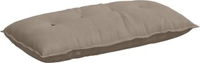 vidaXL Μαξιλάρι Πλάτης Taupe 100 x 50 cm Ύφασμα Μικροΐνας