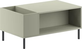 Τραπεζάκι σαλονιού Vena Megapap χρώμα ash green 100x60x42εκ.