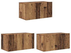 vidaXL Σετ επίπλου τηλεόρασης 8 pcs Παλαιό ξύλο 60 x 30 x 30.5 εκ.