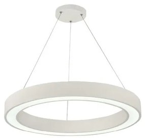 Κρεμαστό Φωτιστικό Οροφής LED 68W 3CCT Μέταλλο & Ακρυλικό Inlight-6073-60-WH-Λευκό 6073-60-WH