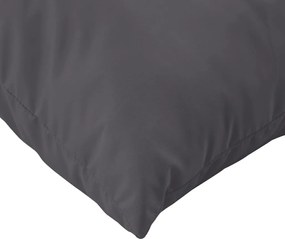 vidaXL Μαξιλάρια Καναπέ 4 τεμ. Ανθρακί 60x60 εκ. Υφασμάτινα