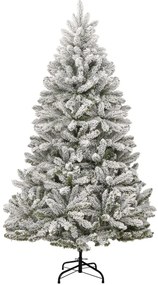 vidaXL Χριστουγεννιάτικο Δέντρο Τεχνητό Αρθρωτό με Χιόνι 210 εκ.