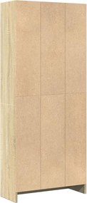 vidaXL Βιβλιοθήκη Sonoma Δρυς 60x24x143 εκ. από Επεξεργασμένο Ξύλο