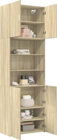 vidaXL Ντουλάπι Sonoma Δρυς 80x42,5x249 εκ. από Επεξεργασμένο Ξύλο