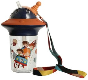 Παγούρι Με Καλαμάκι Astro 01-10874 450ml Multi Estia 450ml Plastic