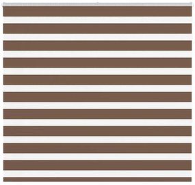 vidaXL Ζέβρα τυφλή Καφέ Πλάτος υφάσματος 150,9 εκ. Πολυεστέρας