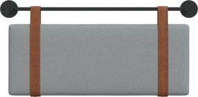 vidaXL Κρεμαστό Κεφαλάρι Ανοιχτό γκρι Αντίκα PU