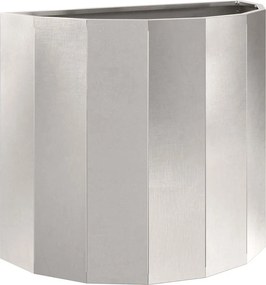 VidaXL Γλάστρα Ασημί 60 x 30 x 50 εκ. Ανοξείδωτο ατσάλι