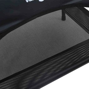 vidaXL Κρεβάτι Σκύλου 71 x 64 x 71 εκ Ατσάλι Μαύρο