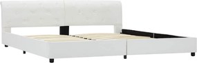 VidaXL Πλαίσιο Κρεβατιού Λευκό 180 x 200 εκ. από Συνθετικό Δέρμα