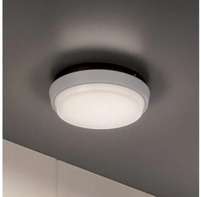 Πλαφονιέρα Φωτιστικό Οροφής LED 10W IP54 3000K Alu Zafferano-LD0130B3-Λευκό LD0130B3