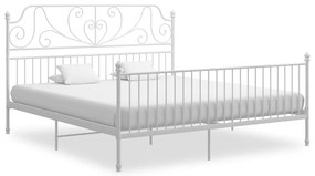vidaXL Πλαίσιο Κρεβατιού Λευκό 200 x 200 εκ. Μέταλλο