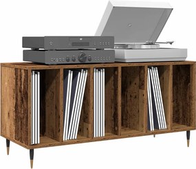 vidaXL Ντουλάπι δίσκων βινυλίου Παλαιό ξύλο 100 x 38 x 48 εκ.