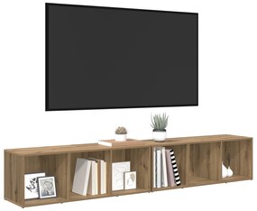 vidaXL Σετ επίπλου τηλεόρασης 2 pcs Artisan Oak 37 x 35 x 107 εκ