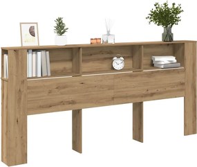 vidaXL Κρεβάτι με Κεφαλάρι Artisan Oak Επεξεργασμένο ξύλο