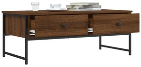 vidaXL Τραπεζάκι Σαλονιού Καφέ Δρυς 101x49x39,5 εκ. Επεξεργασμένο Ξύλο