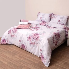 Σεντόνια Υπέρδιπλα (Σετ) Viopros Basic 835 Ροζ ΜΕ ΛΑΣΤΙΧΟ 160x200+25