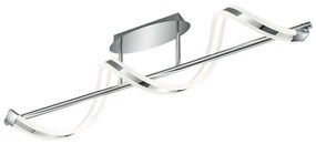 Φωτιστικό Οροφής - Πλαφονιέρα Sydney 672910106 SMD-LED 103x27cm Chrome Trio Lighting Metal,Acrylic