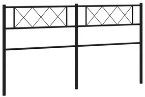 vidaXL Κεφαλάρι Μαύρο 193 εκ. Μεταλλικό