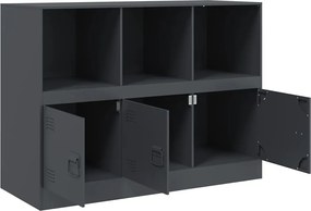 vidaXL Μπουφές Ανθρακί 99x39x73 εκ. από Ατσάλι