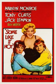 Εκτύπωση έργου τέχνης Some Like it Hot, Ft. Marilyn Monroe (Vintage Cinema / Retro Movie Theatre Poster / Iconic Film Advert), (26.7 x 40 cm)