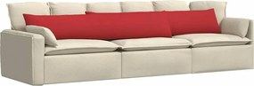 vidaXL Μαξιλάρι Καναπέ 2 pcs Κόκκινο 200 x 40 εκ. ύφασμα