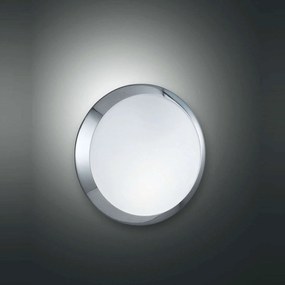 Φωτιστικό Οροφής - Τοίχου Borea 2792-61-138 Chromium Fabas Luce Μέταλλο,Γυαλί