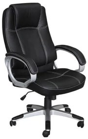 BF5450 Πολυθρόνα Γραφείου Διευθυντή, Pu Μαύρο  63x70x112/122cm ΕΟ279