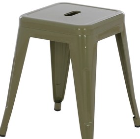 ΣΚΑΜΠΟ ΜΕΤΑΛΛΙΚΟ MELITA HM0096.43 ΣΕ DARK OLIVE ΧΡΩΜΑ 37x37x45Υεκ. (1 Τεμμάχια)