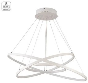 Κρεμαστό Φωτιστικό Οροφής LED 131W Dimmable Ρυθμιζόμενο Morelli Homelighting-77-8133-Λευκό 77-8133