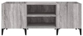 vidaXL Δισκοθήκη Γκρι Sonoma 121 x 38 x 48 εκ. από Επεξεργασμένο Ξύλο