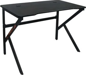 GAMING Γραφείο 100x60cm Μέταλλο Βαφή Μαύρο   1τμχ