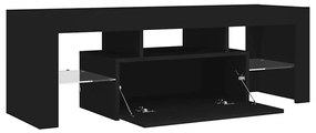 vidaXL Έπιπλο Τηλεόρασης με LED Μαύρο 120x35x40 εκ.