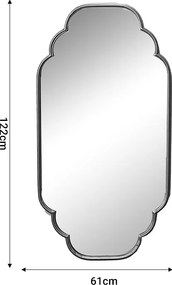 Καθρέπτης Farous Inart χρυσό μέταλλο 61x3x122εκ