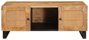 vidaXL Τραπεζάκι σαλονιού Φυσικό 100 x 54 x 40 εκ Στερεό ξύλο μάνγκο