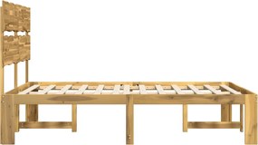 vidaXL Διπλό Κρεβάτι με Κεφαλάρι ROSTOCK Λευκό 150 x 200 cm