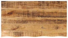 vidaXL Επιφάνεια Τραπεζιού 110x60x2,5 εκ. Live Edge Μασίφ Ξύλο Μάνγκο