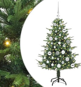 vidaXL Τεχνητό Χριστουγεννιάτικο Δέντρο 150 LED Θερμό λευκό PVC και PE