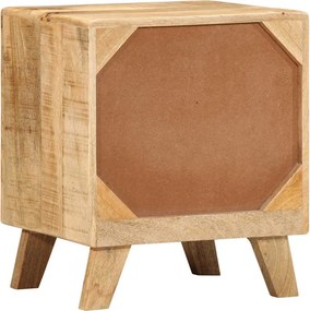vidaXL Κομοδίνο 2 τεμάχια 40x32x46 cm Στερεό ξύλο Rough Mango