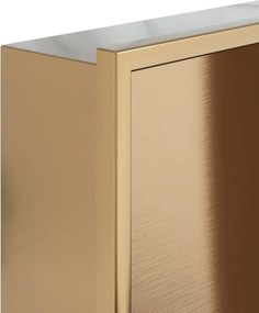 vidaXL Εσοχή Ντους Βουρστ. Χρυσό 32x32x9 εκ. Αν. Ατσάλι