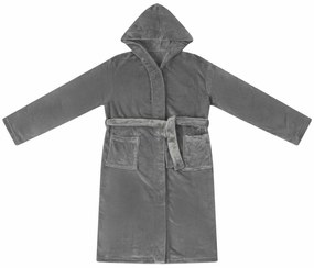 vidaXL Φόρμα Μπάνιου Με Κουκούλα Σκούρο Γκρι l Φανέλα