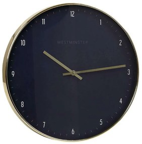 Ρολόι Τοίχου ROL624 50,6x50,6x5,5cm Black Espiel Πολυρεσίνη